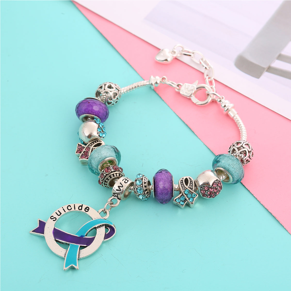 Suicide Awareness Luxury Charm Bracelet