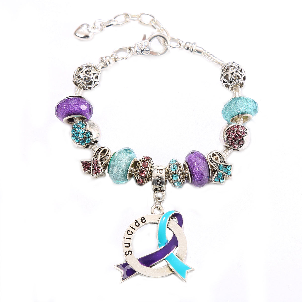 Suicide Awareness Luxury Charm Bracelet