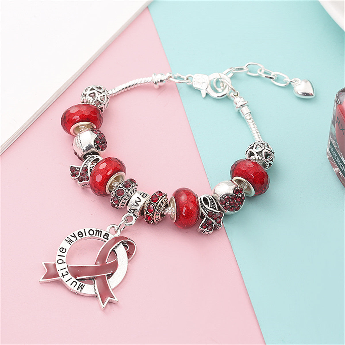 Multiple Myeloma Awareness Luxury Charm Bracelet