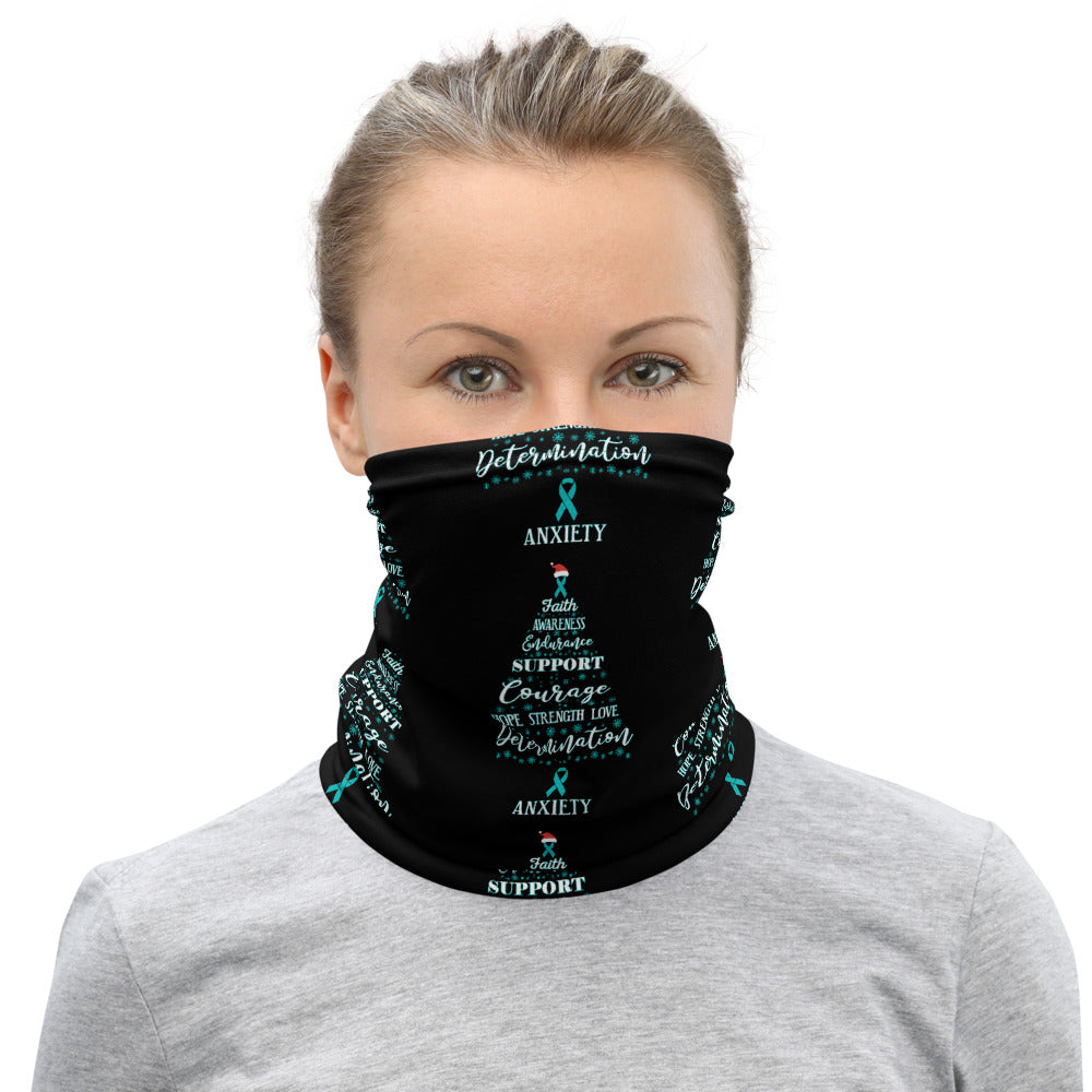 Anxiety Awareness Christmas Hope Face Mask / Neck Gaiter