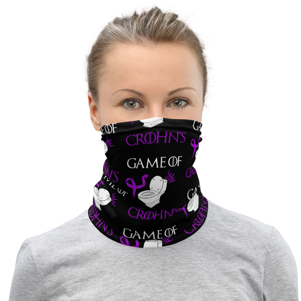Crohn’s Awareness Game Of Crohn’s Face Mask / Neck Gaiter