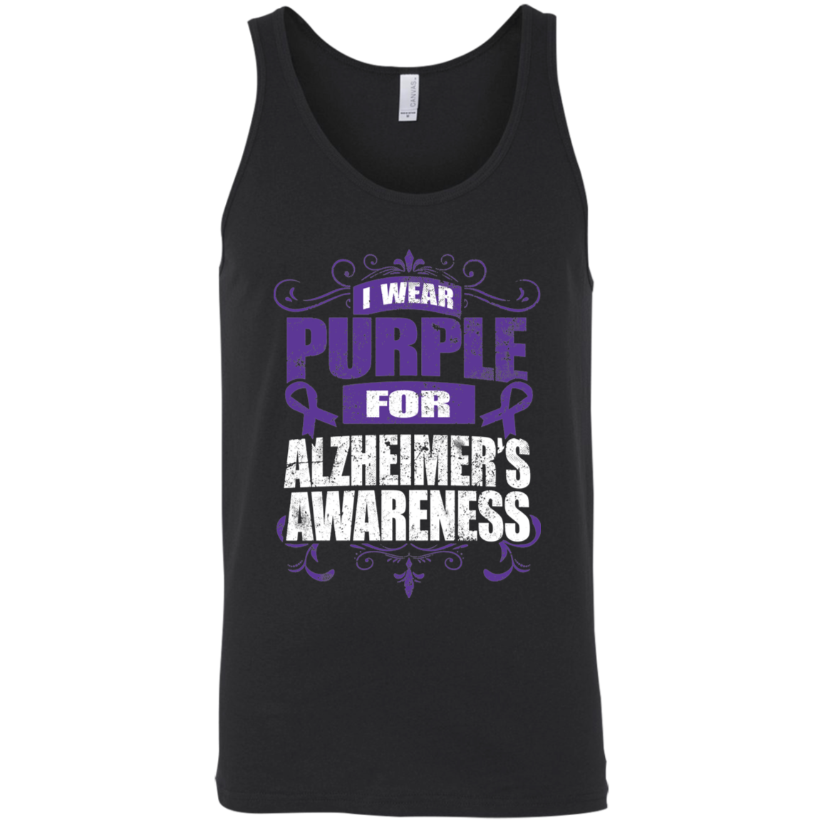 I Wear Purple for Alzheimer’s Awareness! Tank Top