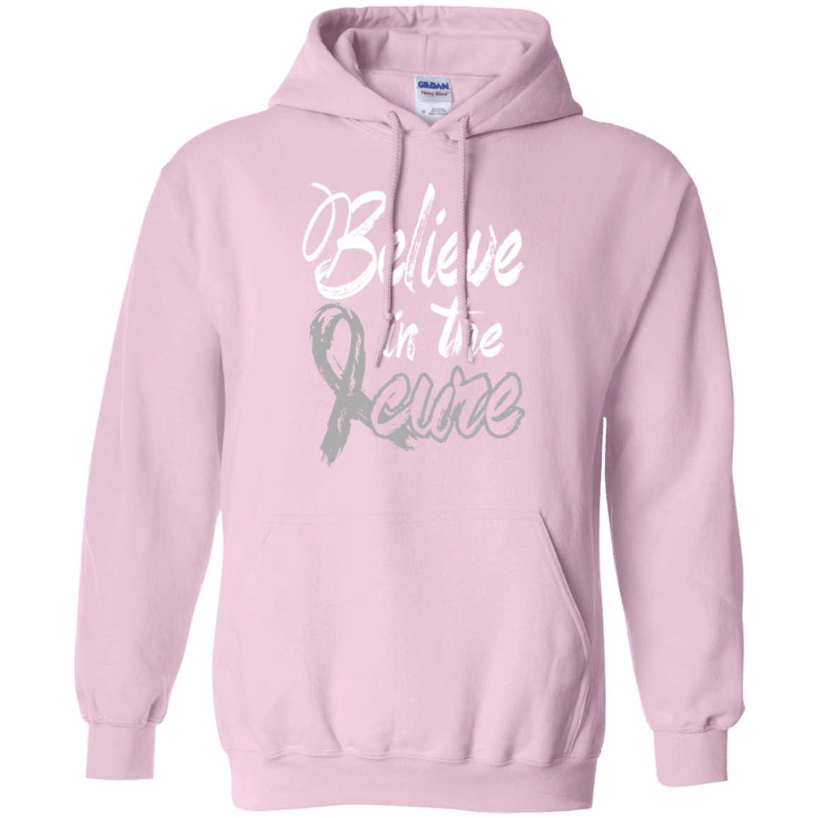 Believe in the cure! Brain Cancer Awareness Hoodie