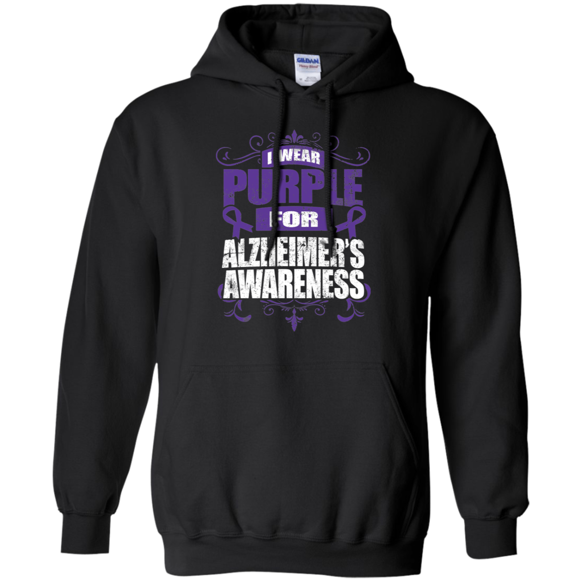 I Wear Purple for Alzheimer’s Awareness! Hoodie