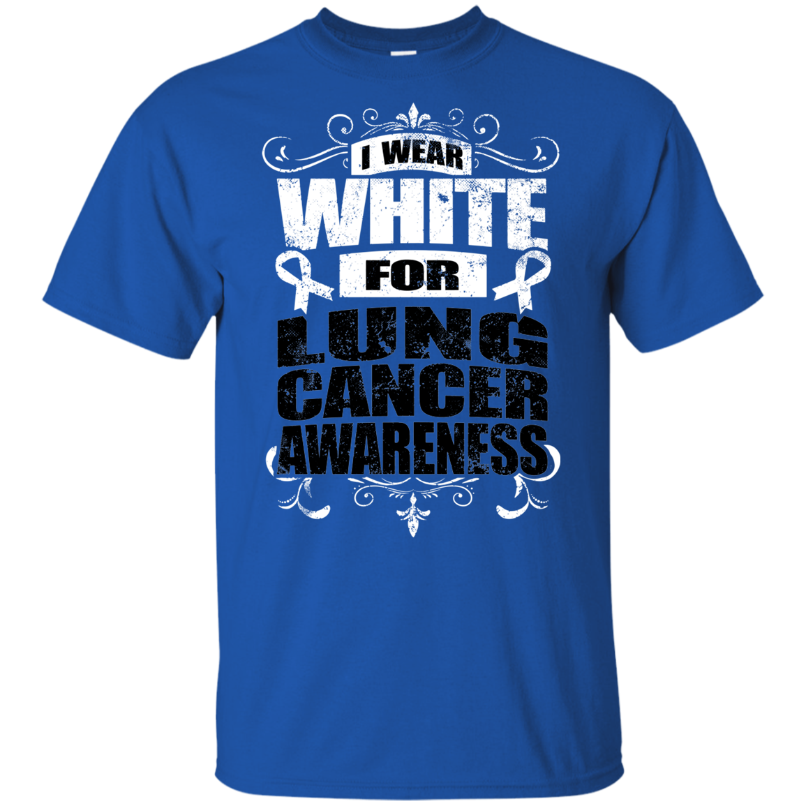 I Wear White for Lung Cancer Awareness! KIDS t-shirt