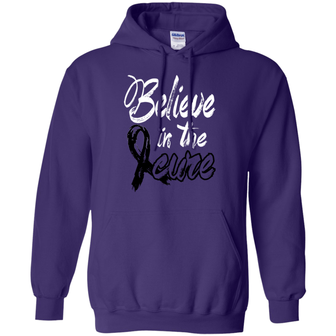 Believe in the cure – Melanoma Awareness Unisex Hoodie