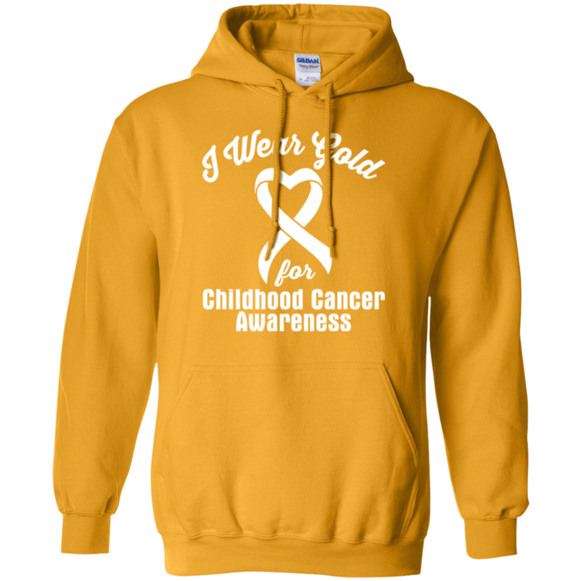 I Wear Gold! Childhood Cancer Awareness Hoodie