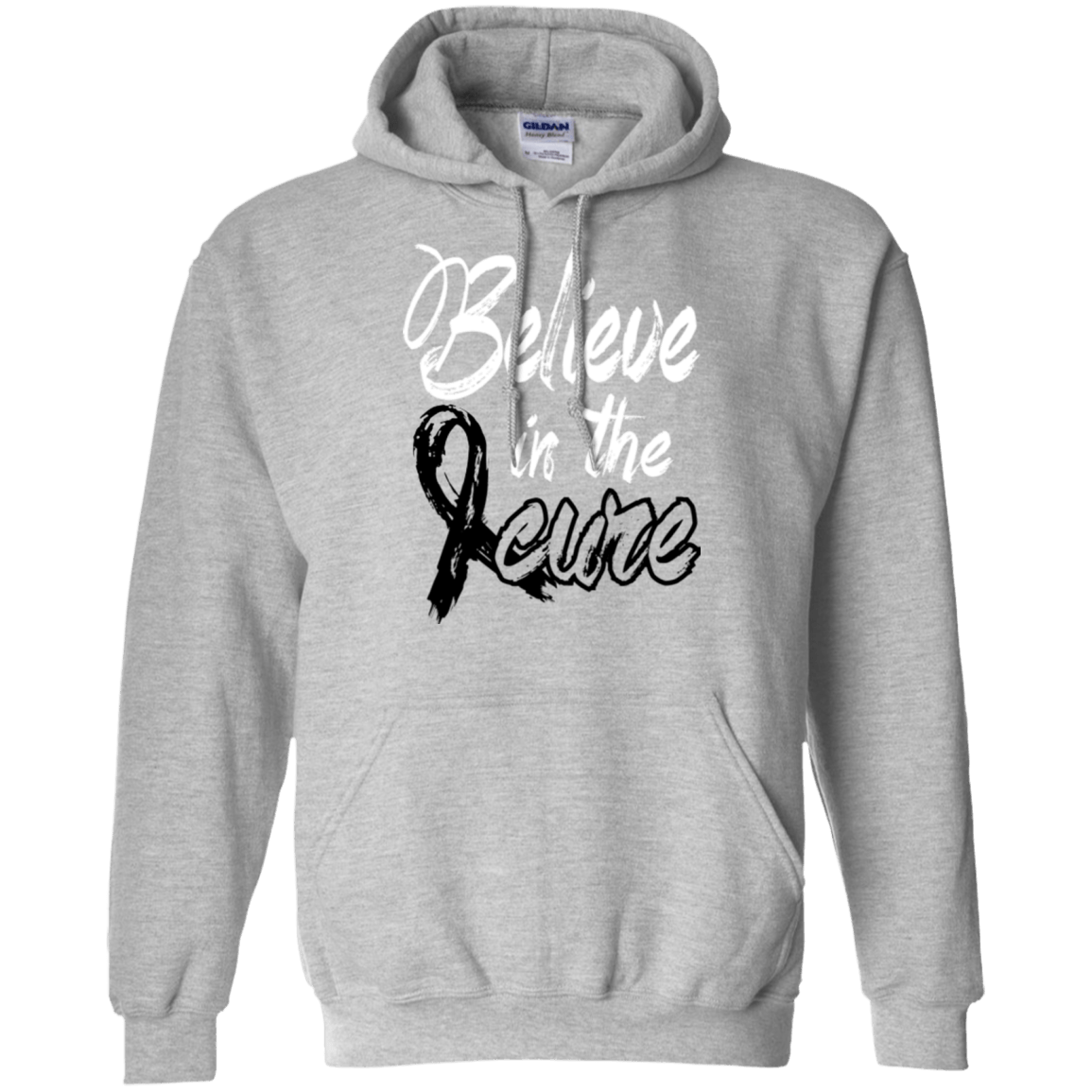 Believe in the cure – Melanoma Awareness Unisex Hoodie