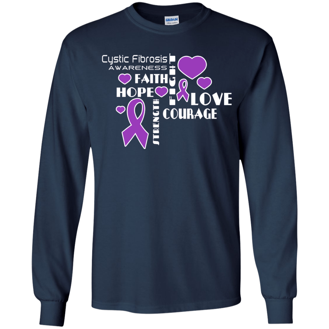 Hope Faith Love Cystic Fibrosis Awareness Kids Collection