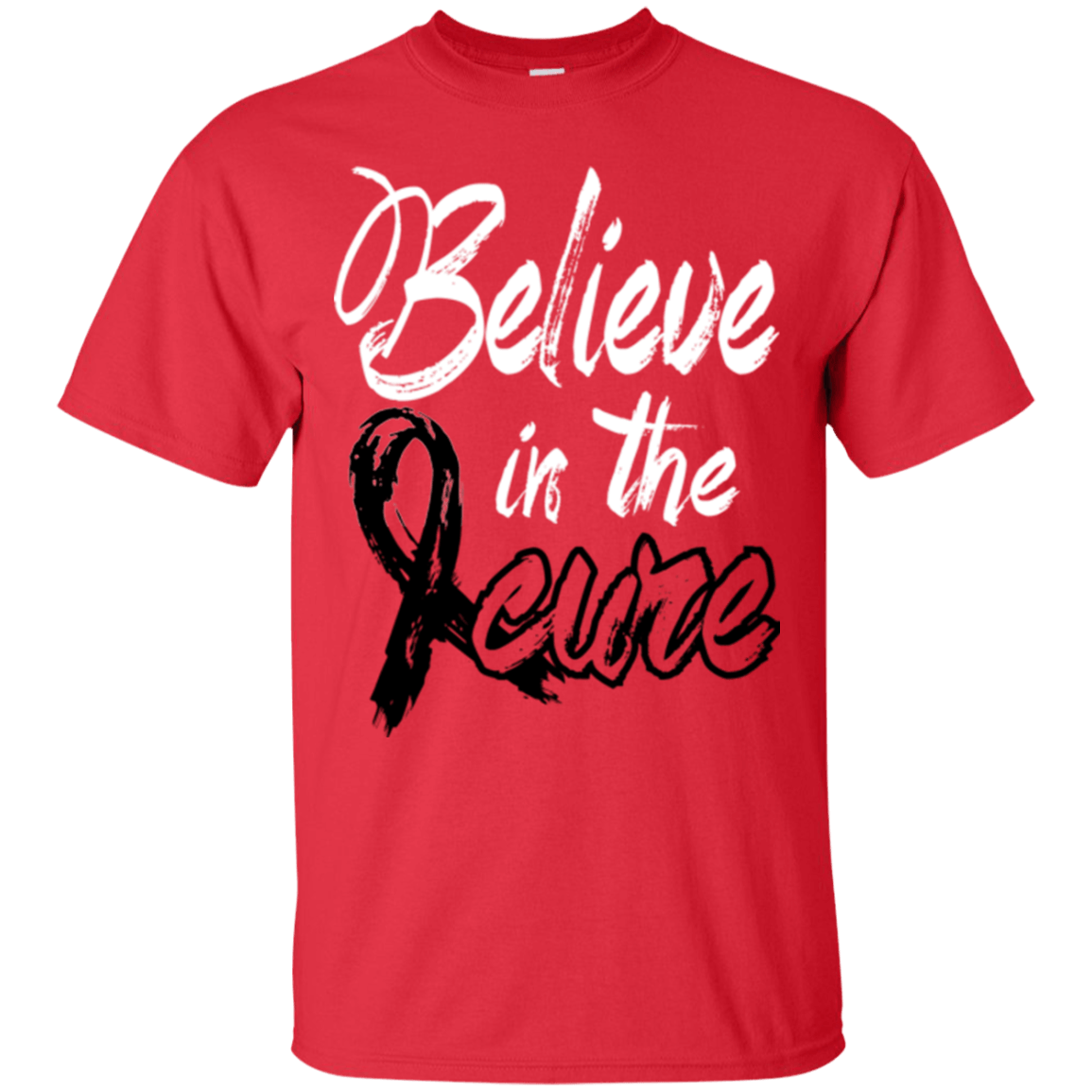 Believe in the cure – Melanoma Awareness T-Shirt