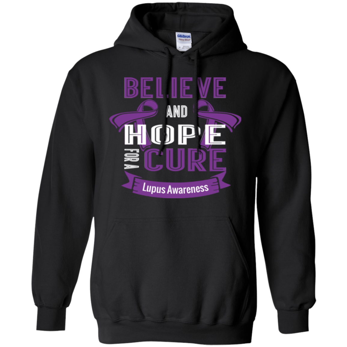 Believe & Hope for a Cure…Lupus Awareness Hoodie