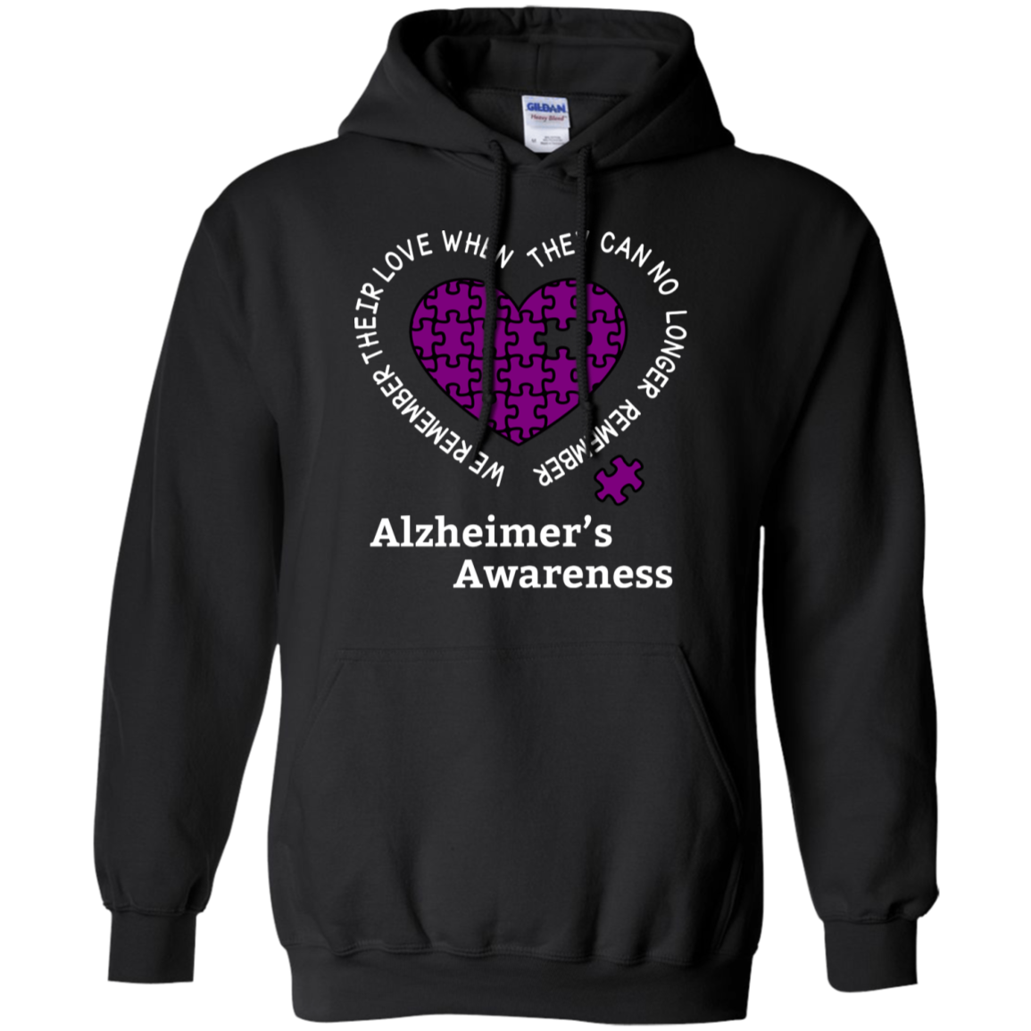 We remember their love! Alzheimer’s Awareness Hoodie