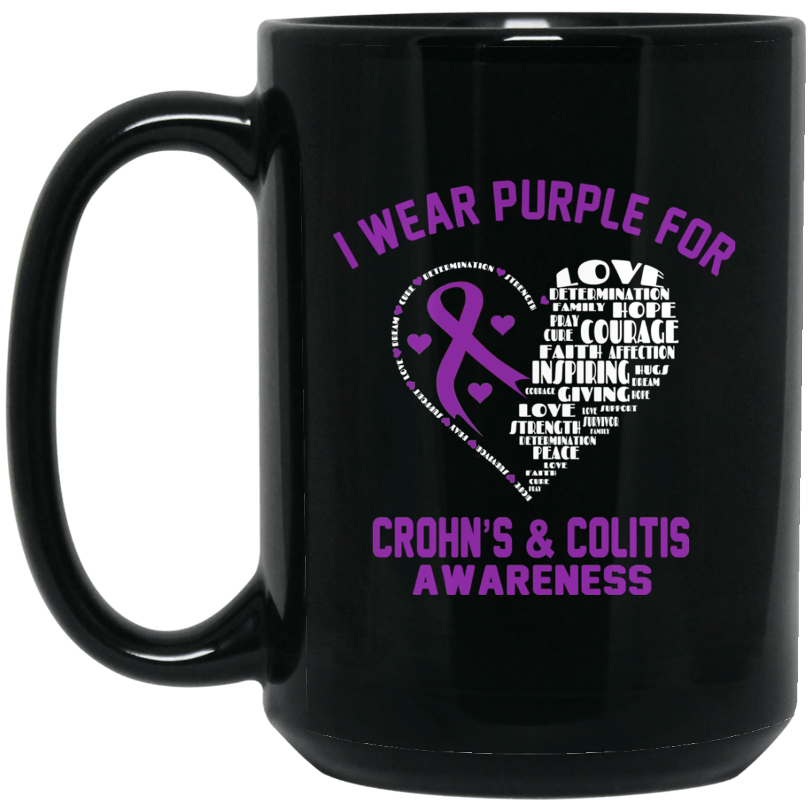 I wear Purple for Crohn’s & Colitis Mug