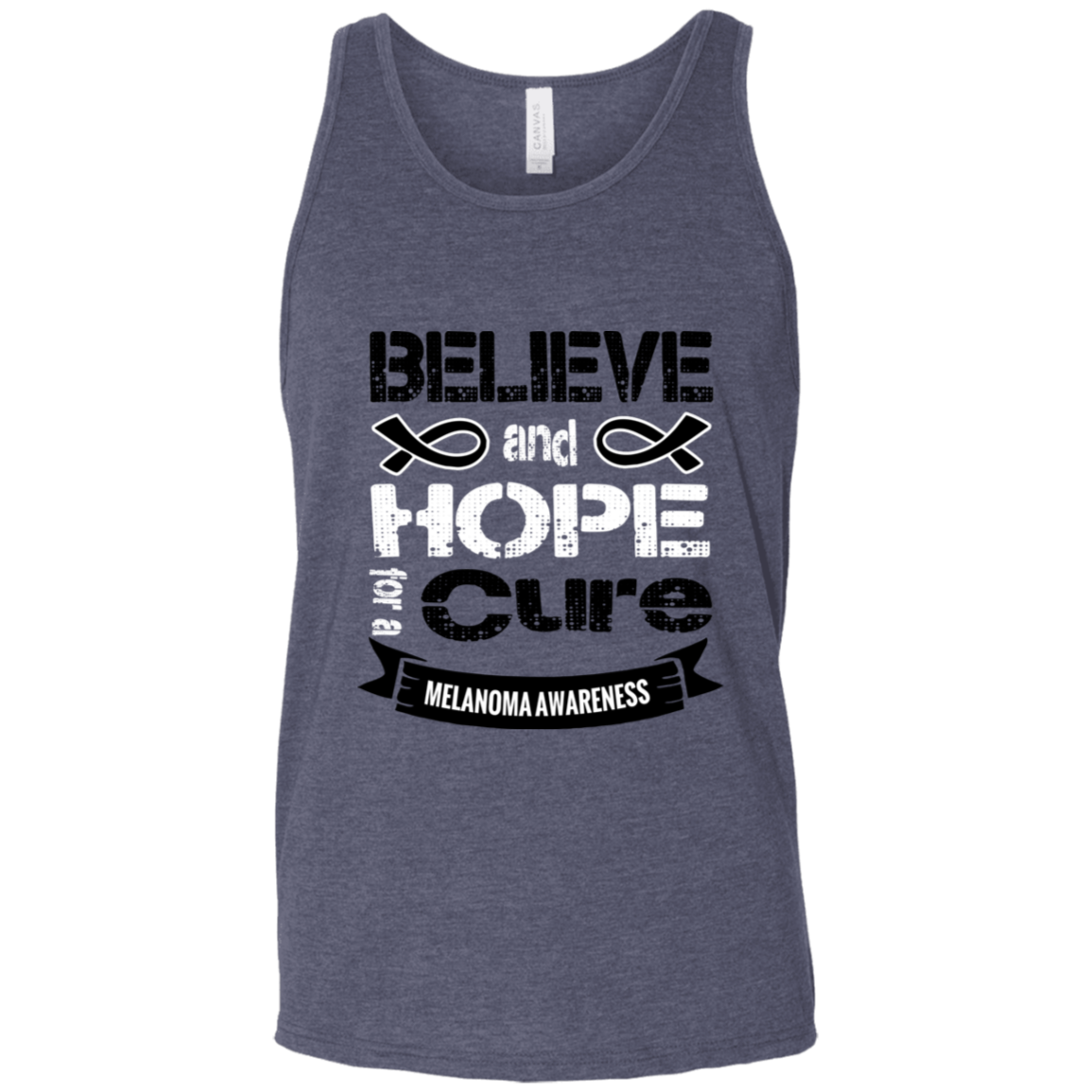 Believe & Hope for a Cure- Melanoma Awareness Tank Top