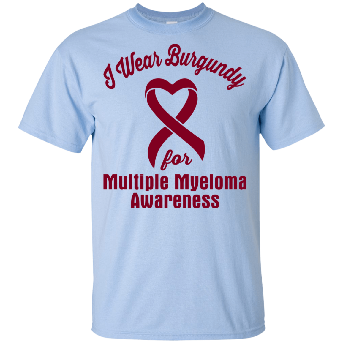 I Wear Burgundy! Multiple Myeloma Awareness KIDS t-shirt