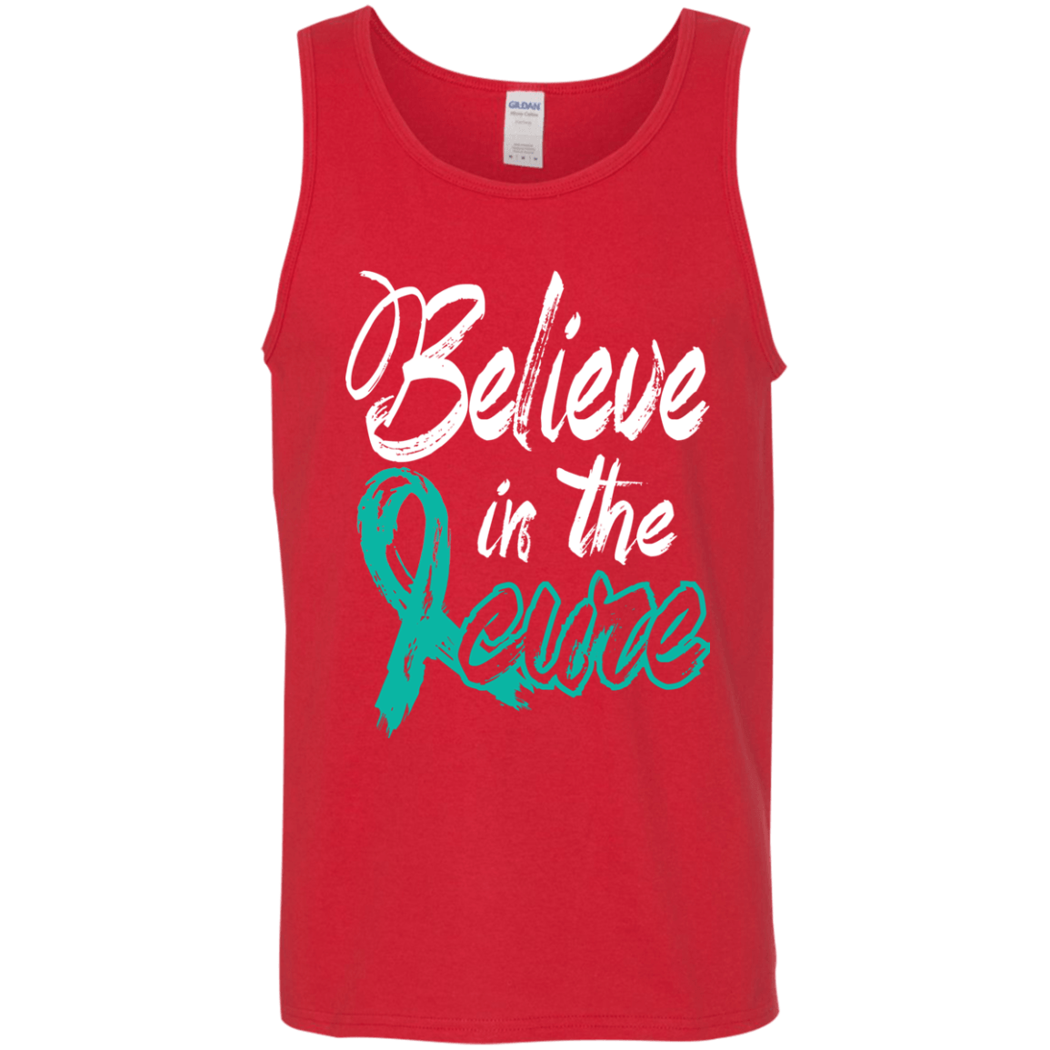 Believe in the cure Ovarian cancer Awareness Unisex Tank Top