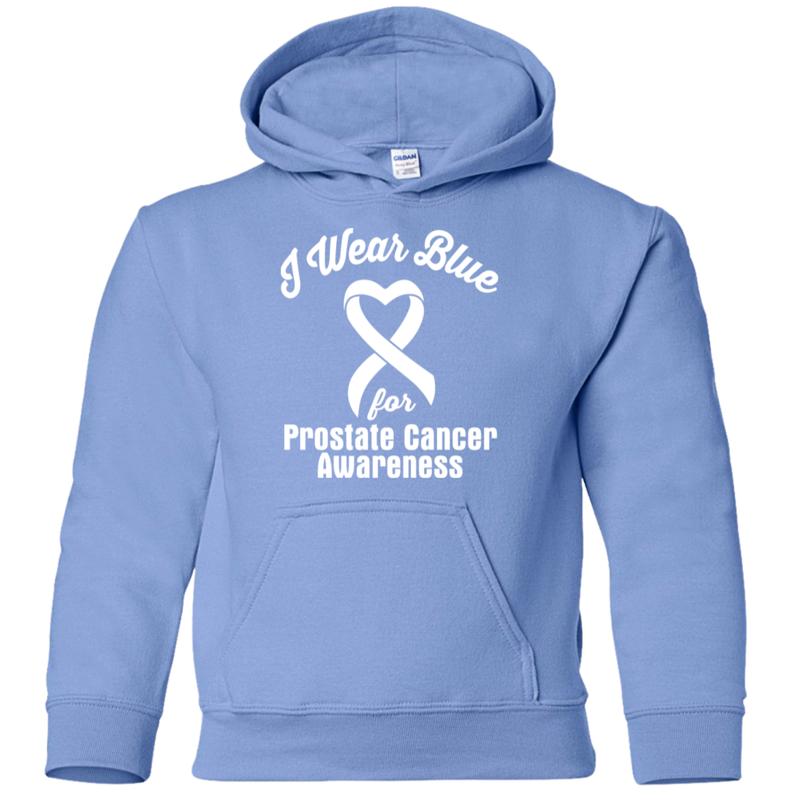 I Wear Blue! Prostate Cancer Awareness KIDS Hoodie