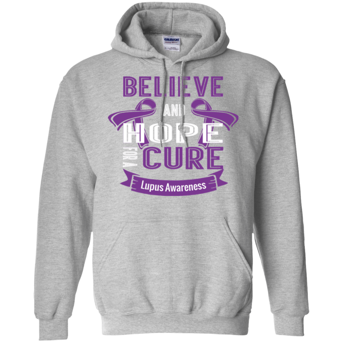 Believe & Hope for a Cure…Lupus Awareness Hoodie