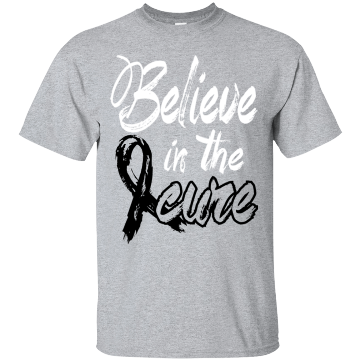 Believe in the cure – Melanoma Awareness T-Shirt