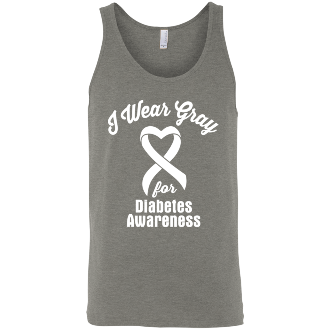 I wear Gray! Diabetes Awareness Tank Top