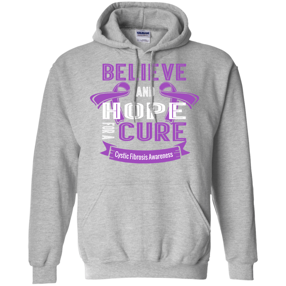 Believe & Hope for a Cure…Cystic Fibrosis Awareness Hoodie