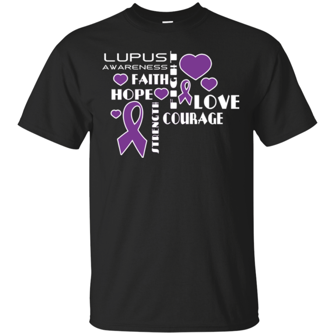 Hope Faith Love Lupus Awareness T-Shirt