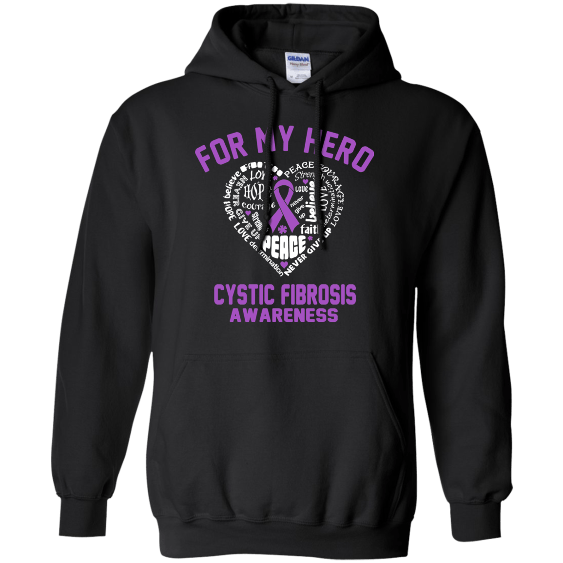 For my Hero…Cystic Fibrosis Awareness Hoodie