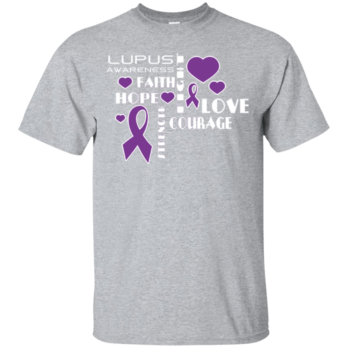 Hope Faith Love Lupus Awareness T-Shirt