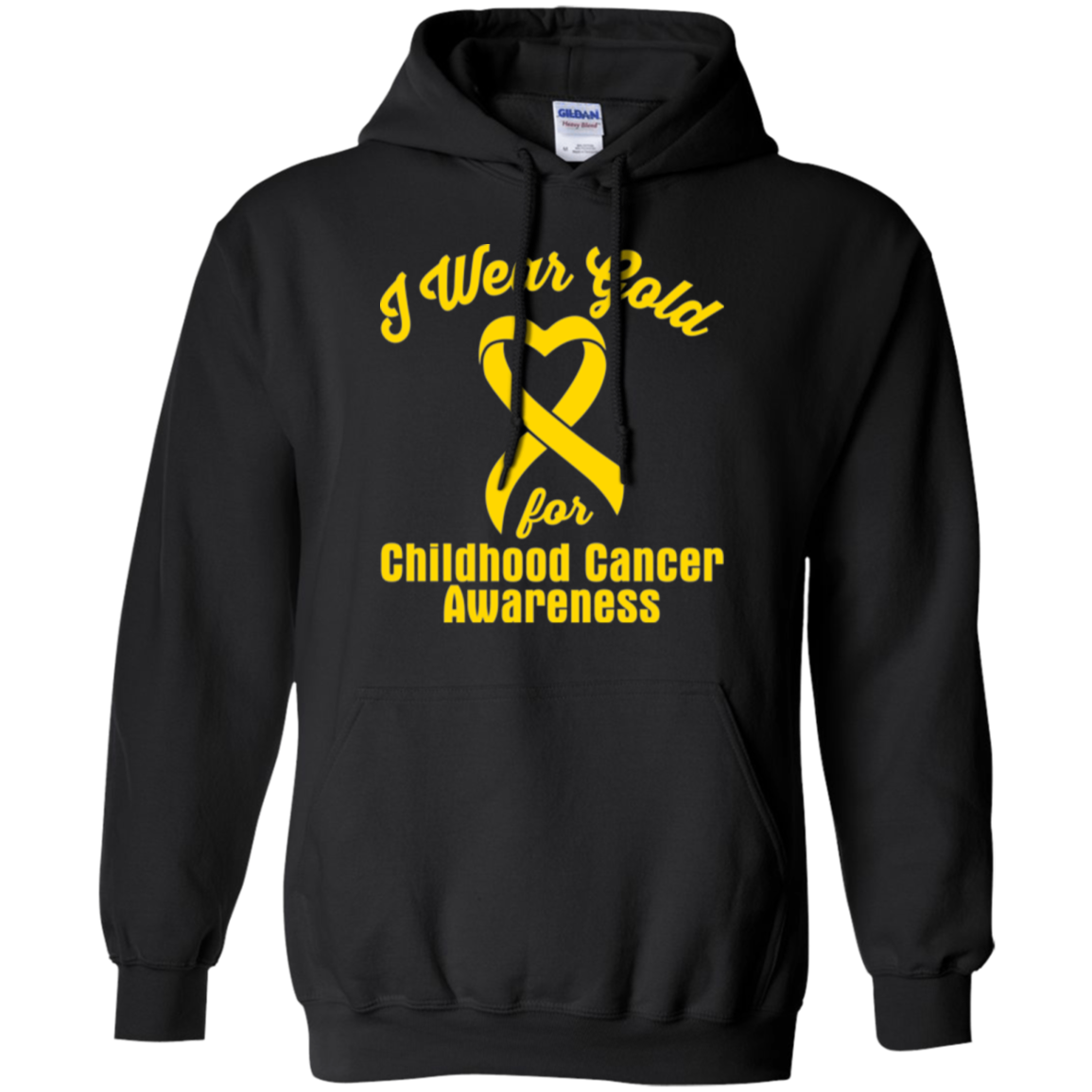 I Wear Gold! Childhood Cancer Awareness Hoodie