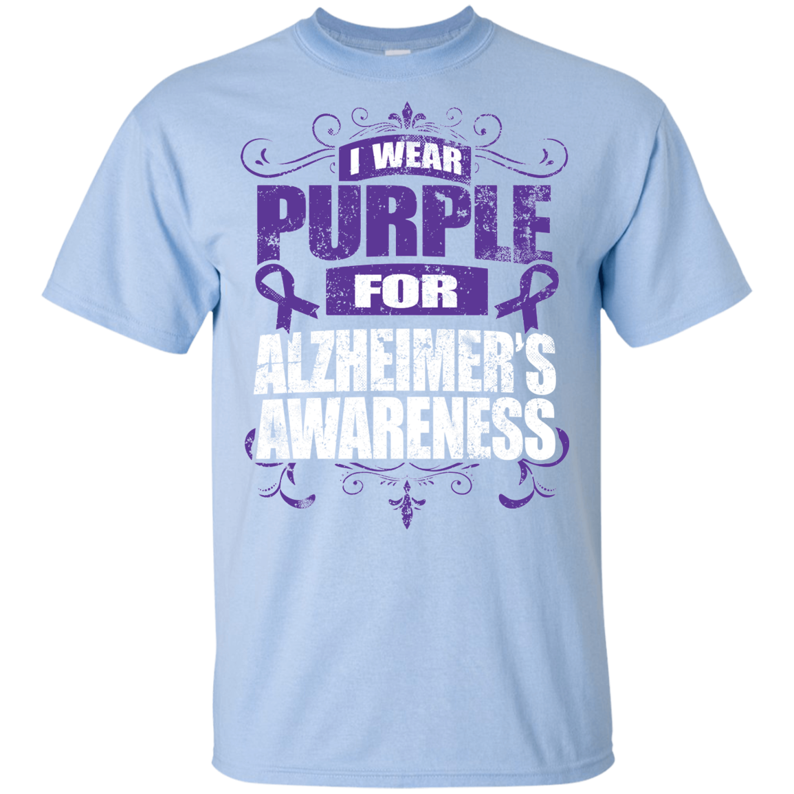 I Wear Purple for Alzheimer’s Awareness! KIDS t-shirt