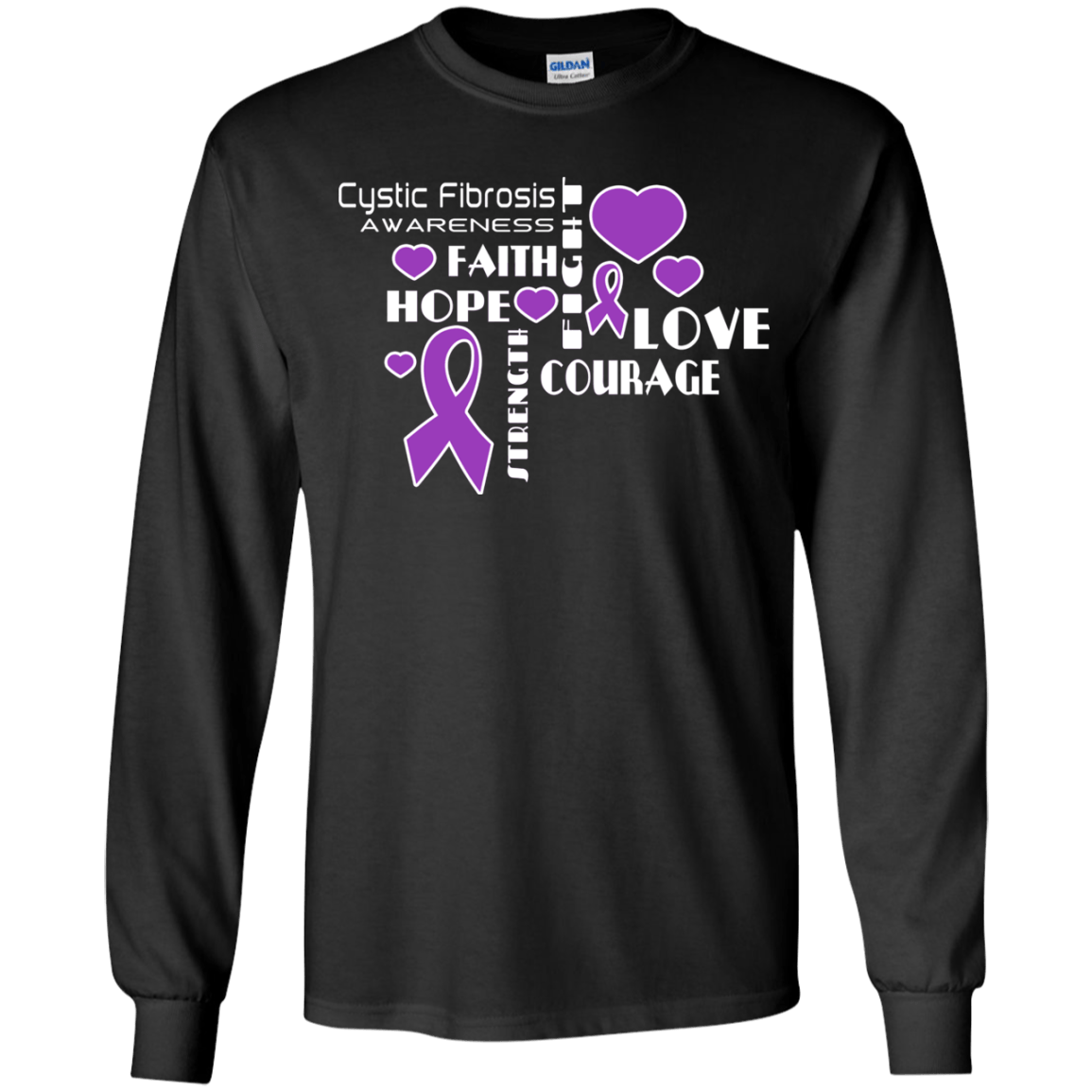 Hope Faith Love Cystic Fibrosis Awareness Kids Collection