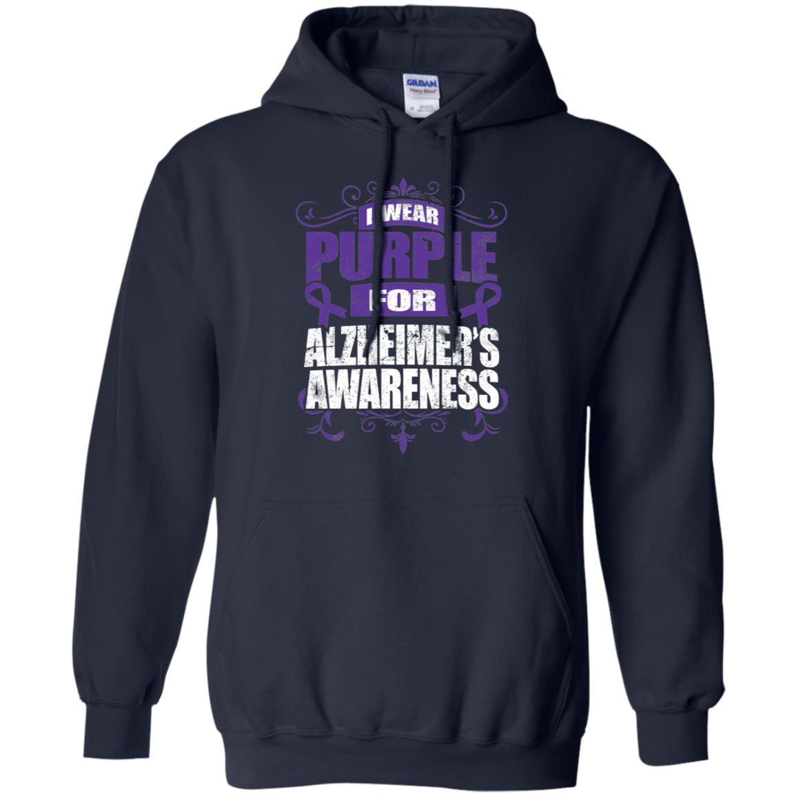 I Wear Purple for Alzheimer’s Awareness! Hoodie