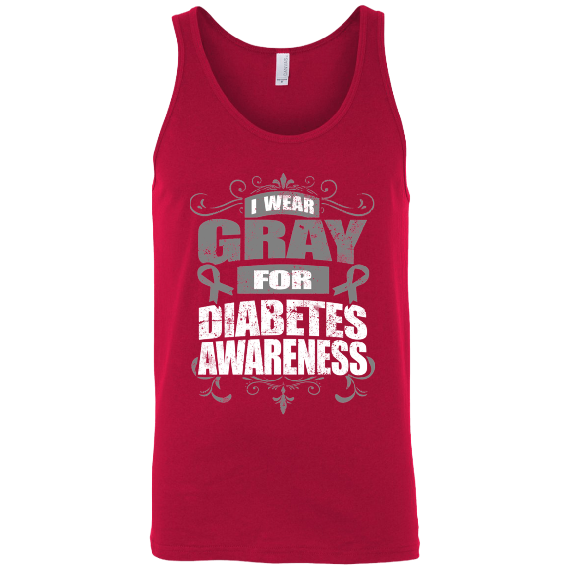 I Wear Gray for Diabetes Awareness! Tank Top