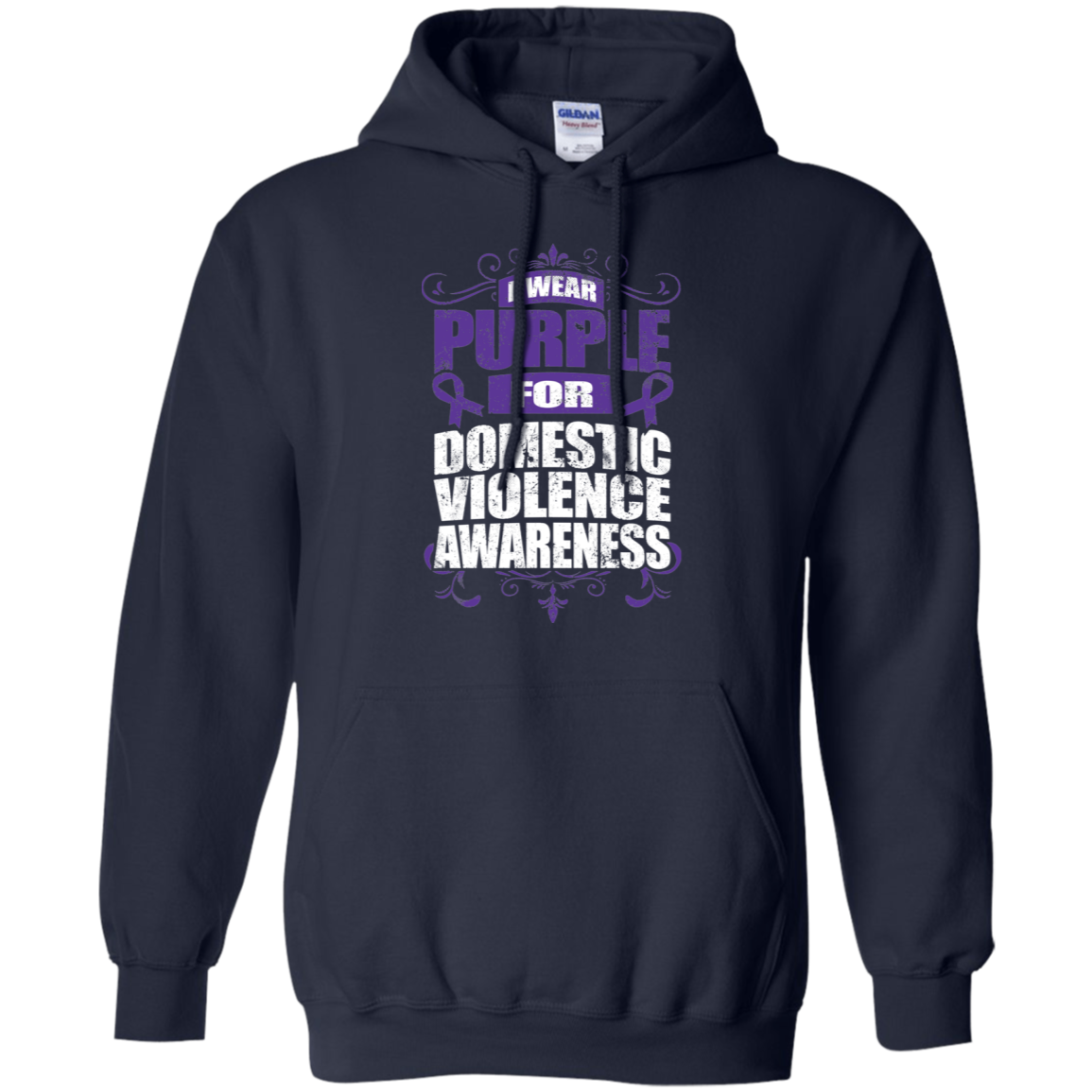 I Wear Purple for Domestic Violence Awareness! Hoodie