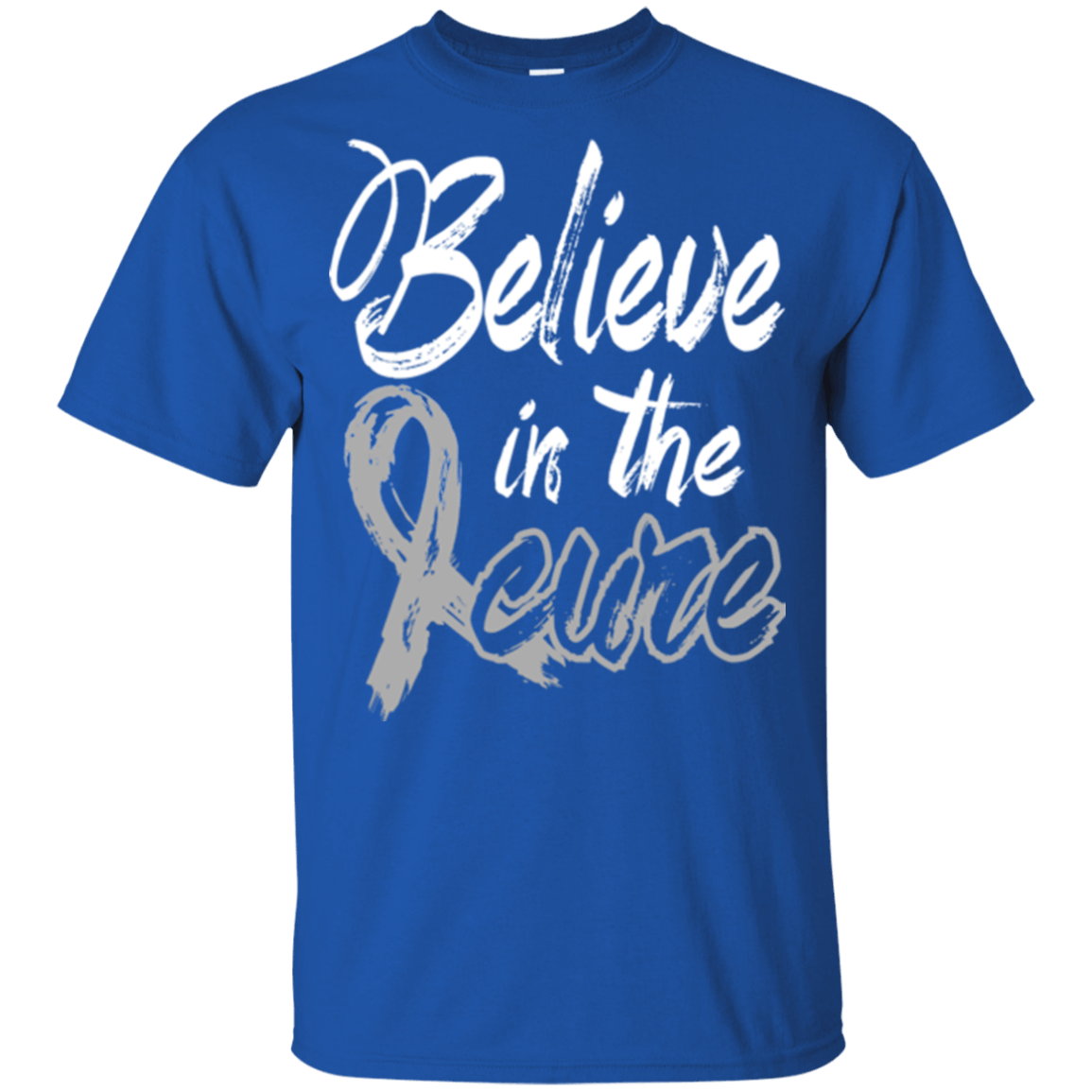 Believe in the cure! Brain Cancer Awareness KIDS t-shirt