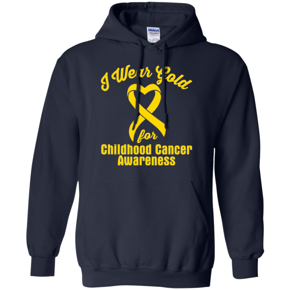 I Wear Gold! Childhood Cancer Awareness Hoodie