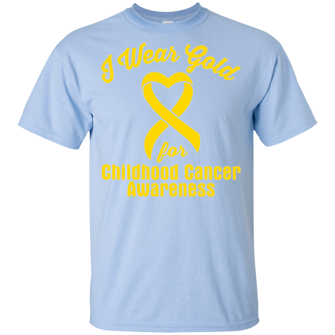 I Wear Gold! Childhood Cancer Awareness KIDS t-shirt