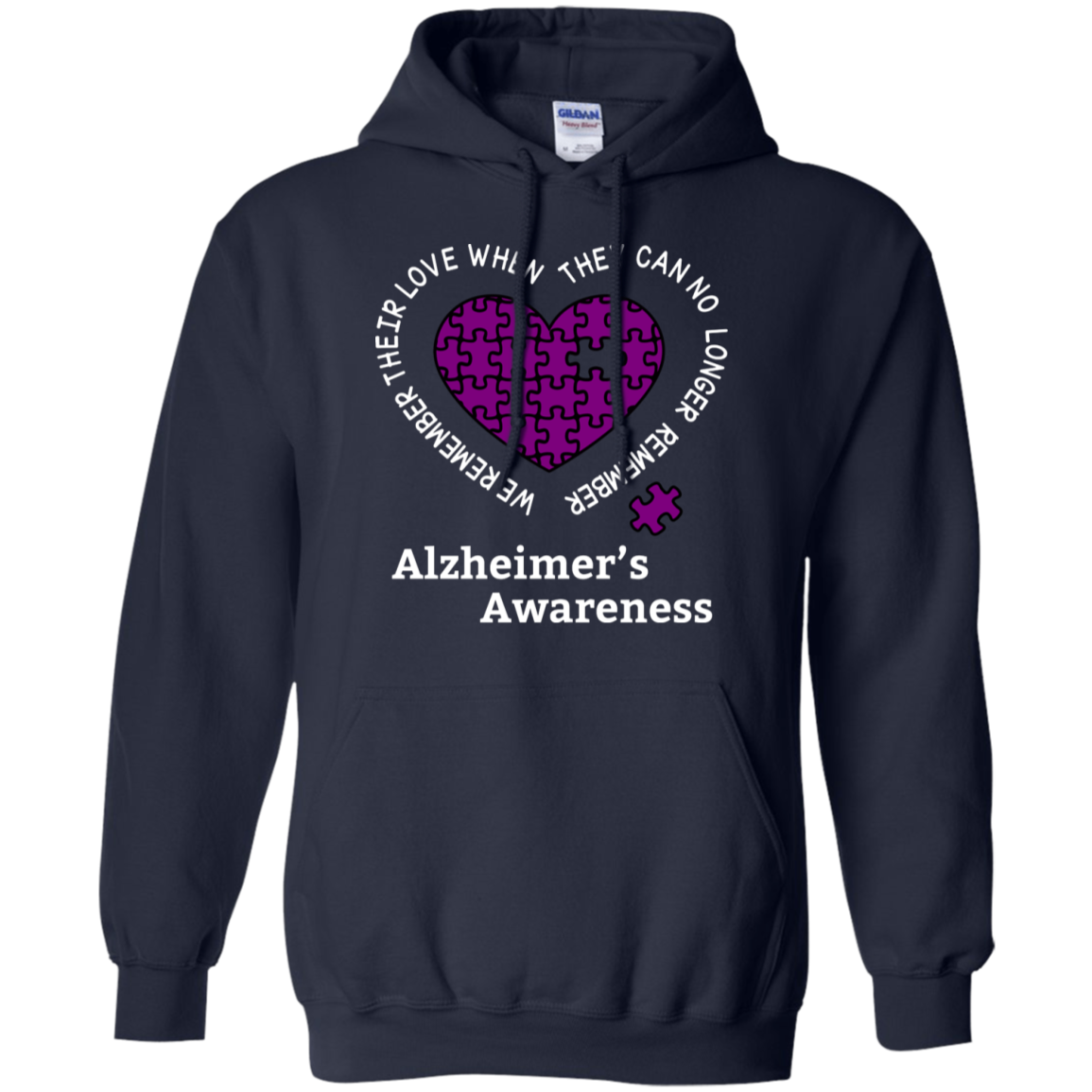 We remember their love! Alzheimer’s Awareness Hoodie