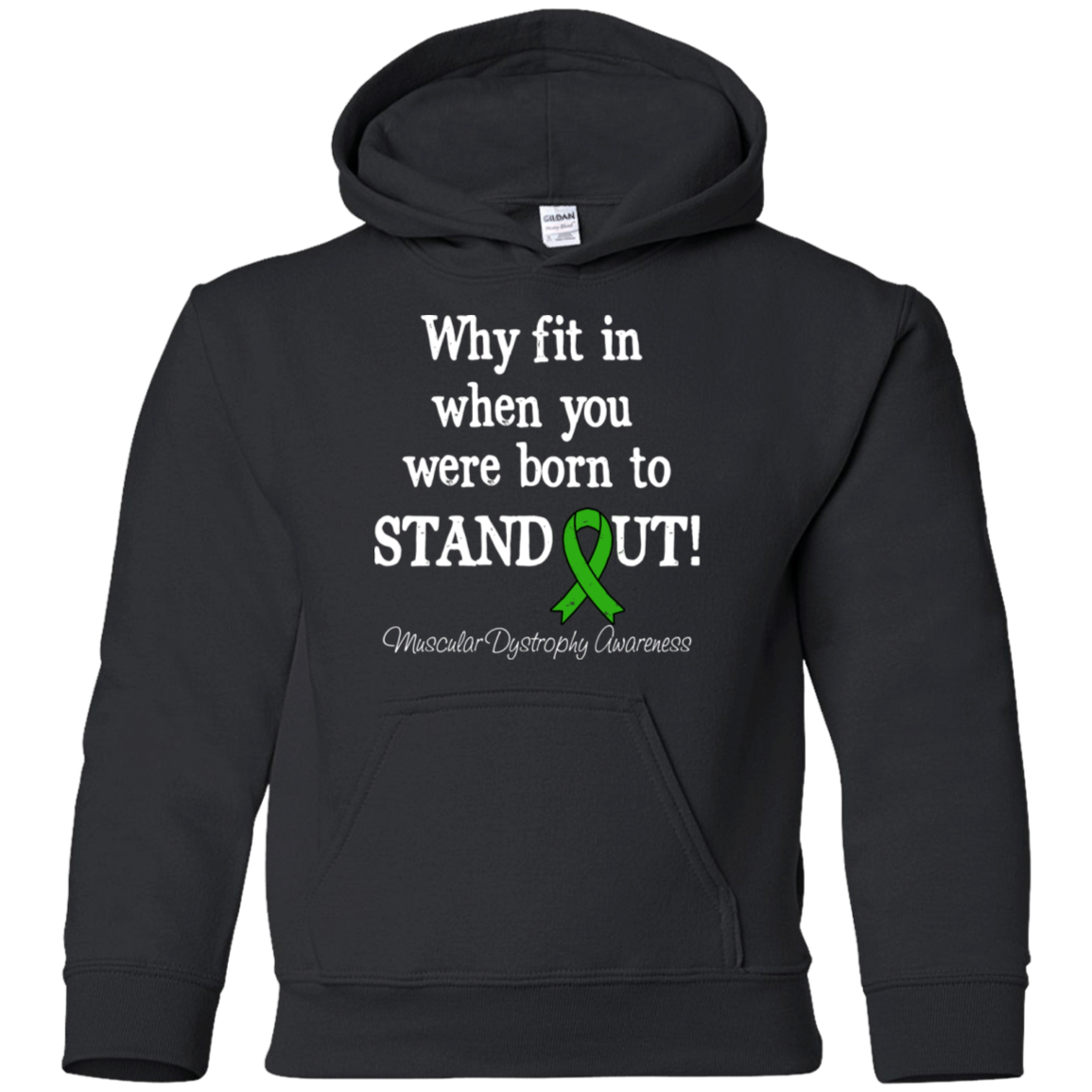 Born to Stand Out! Muscular Dystrophy Awareness KIDS Hoodie