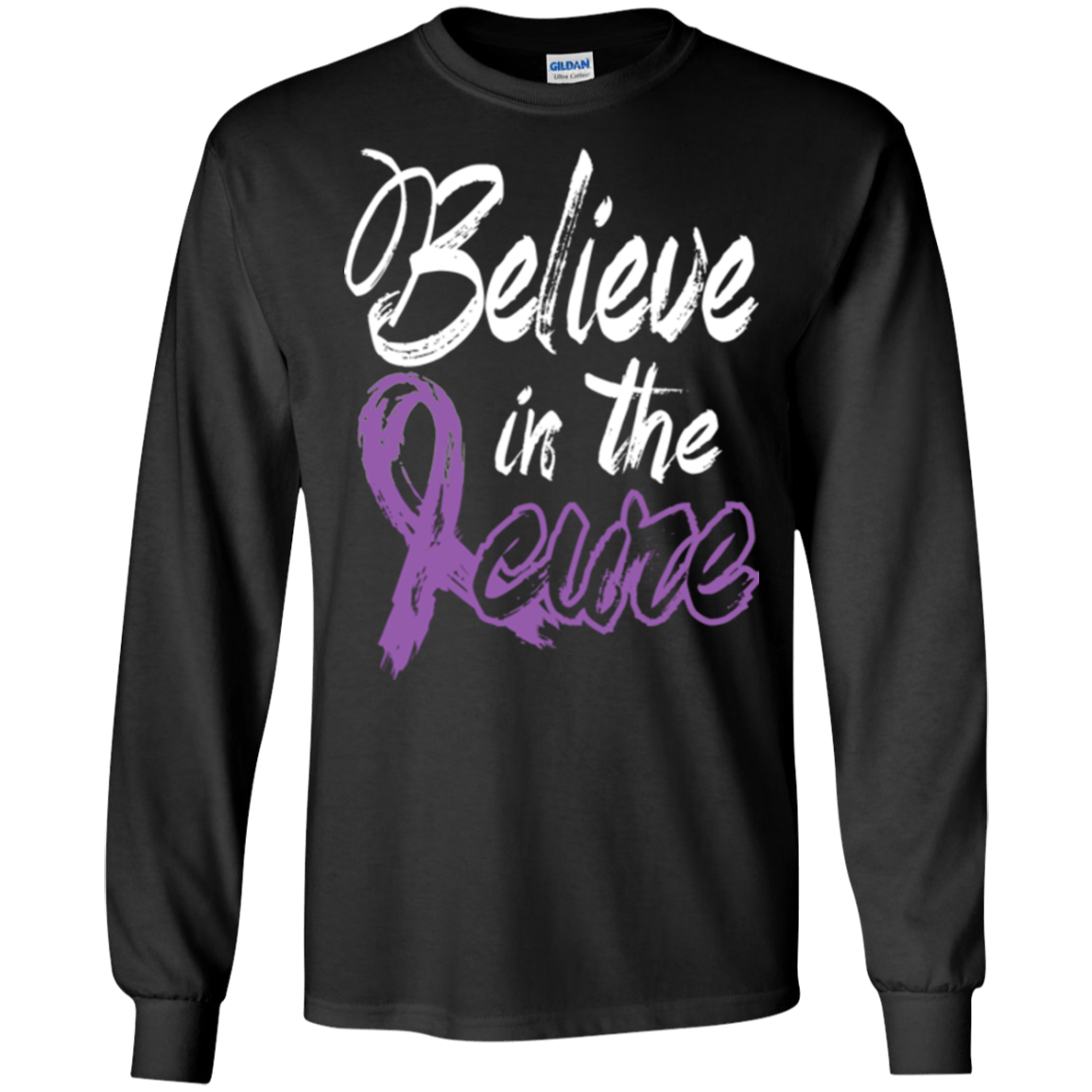 Believe in the cure Fibromyalgia Awareness Long Sleeve Collection