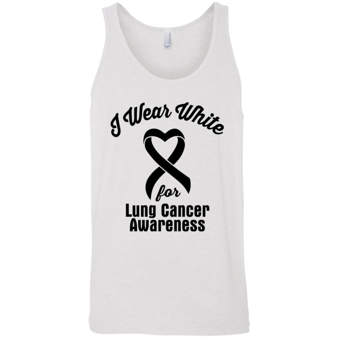 I Wear White! Lung Cancer Awareness Tank Top