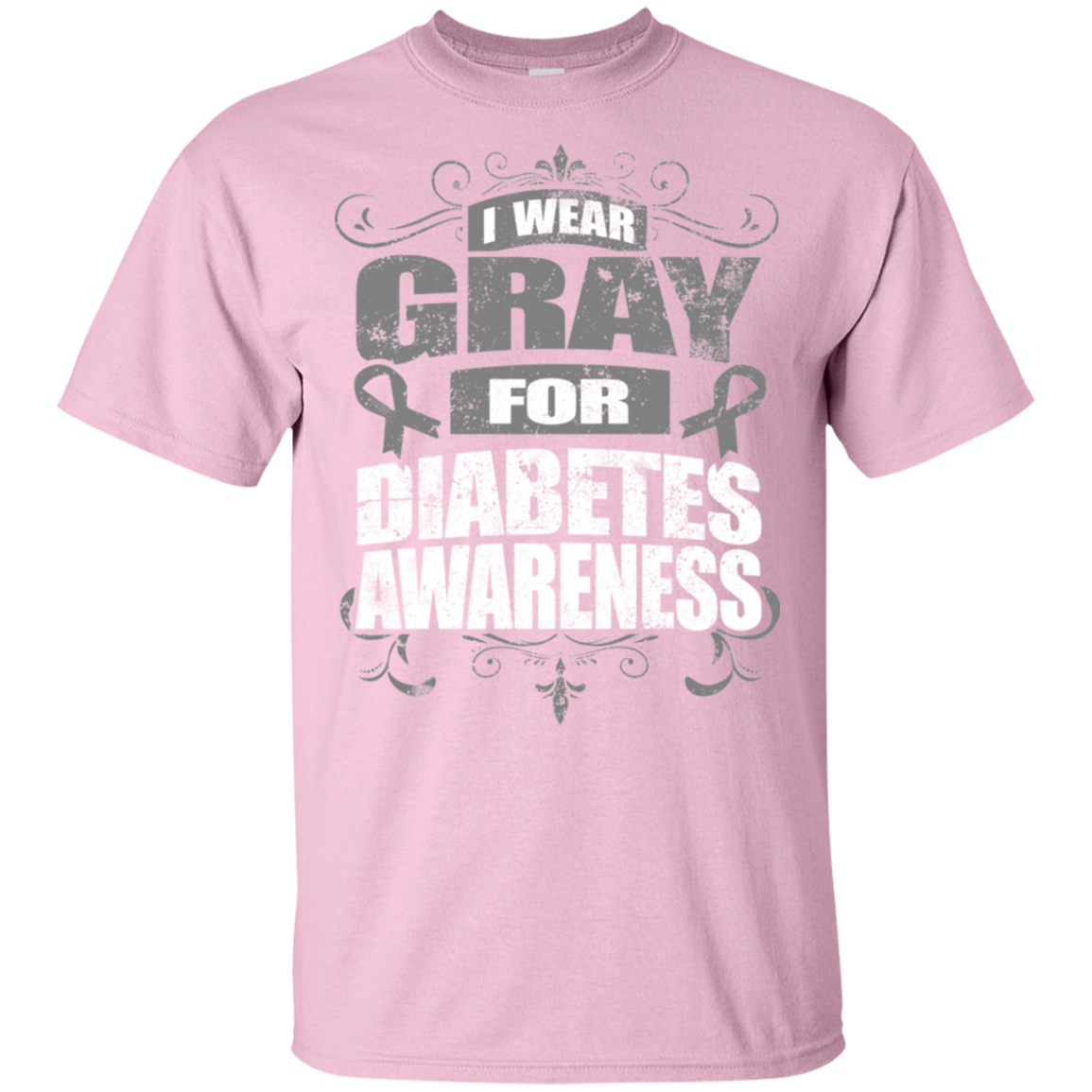 I Wear Gray for Diabetes Awareness! T-shirt