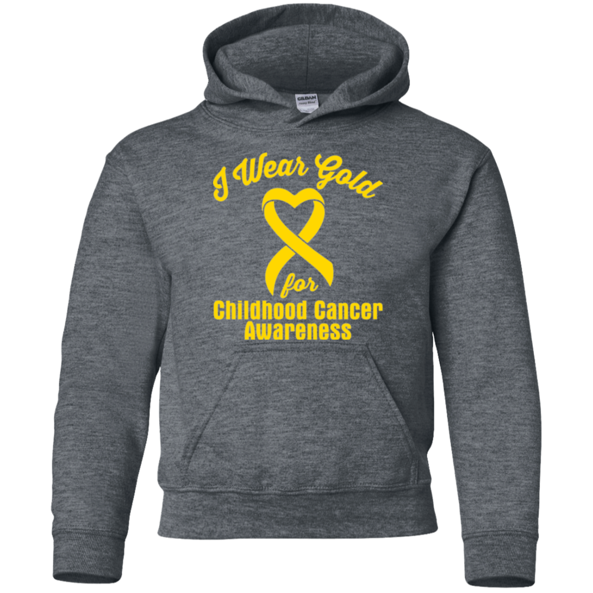 I Wear Gold! Childhood Cancer Awareness KIDS Hoodie