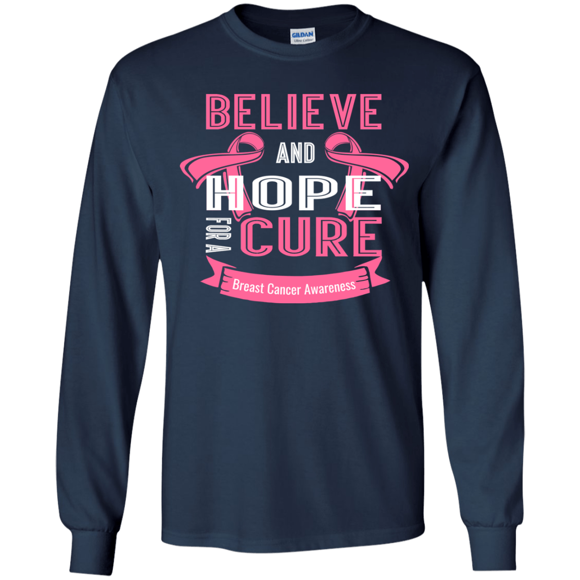 Believe & Hope Breast Cancer Awareness Kids T-Shirt & Hoodie