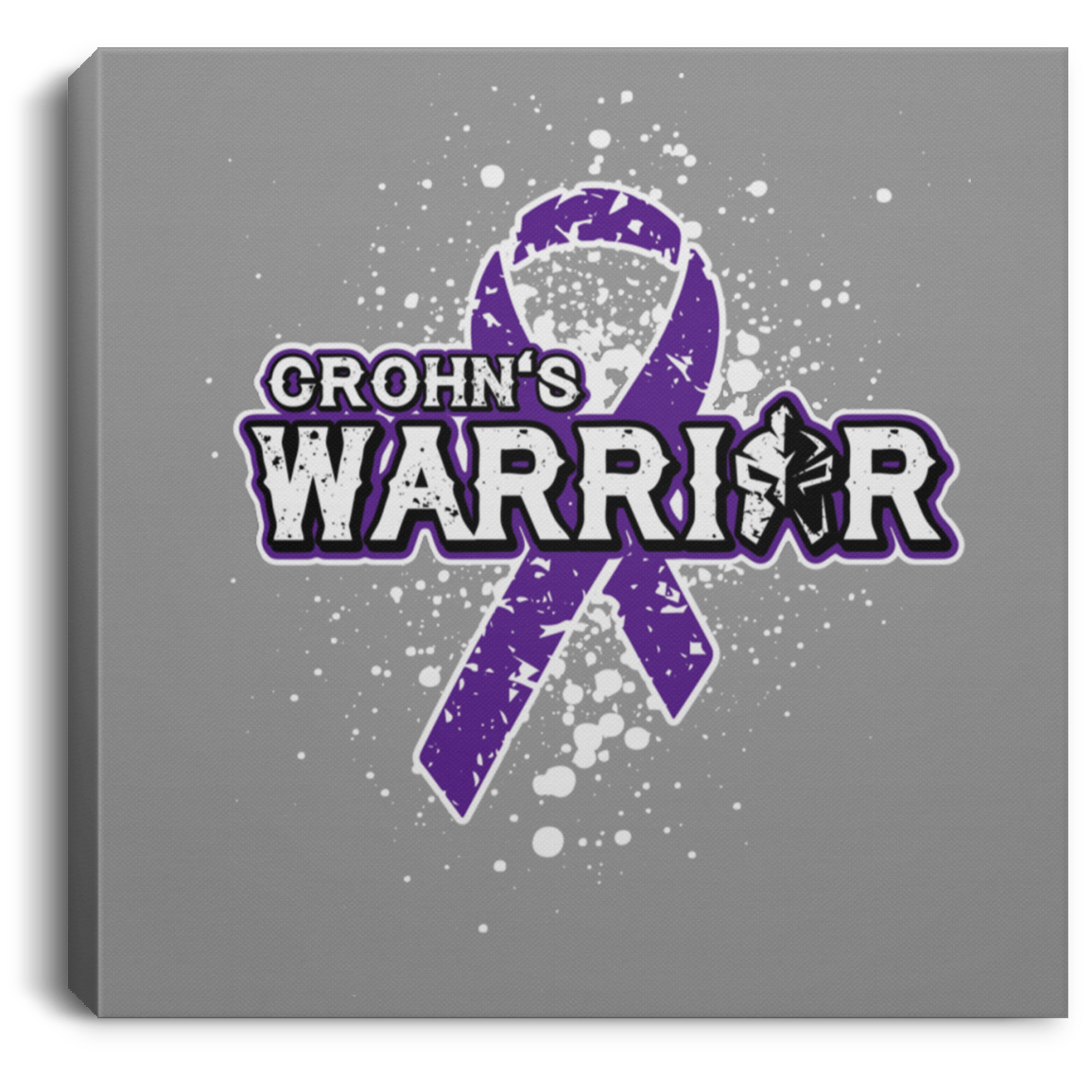 Warrior! Crohn’s Awareness Canvas