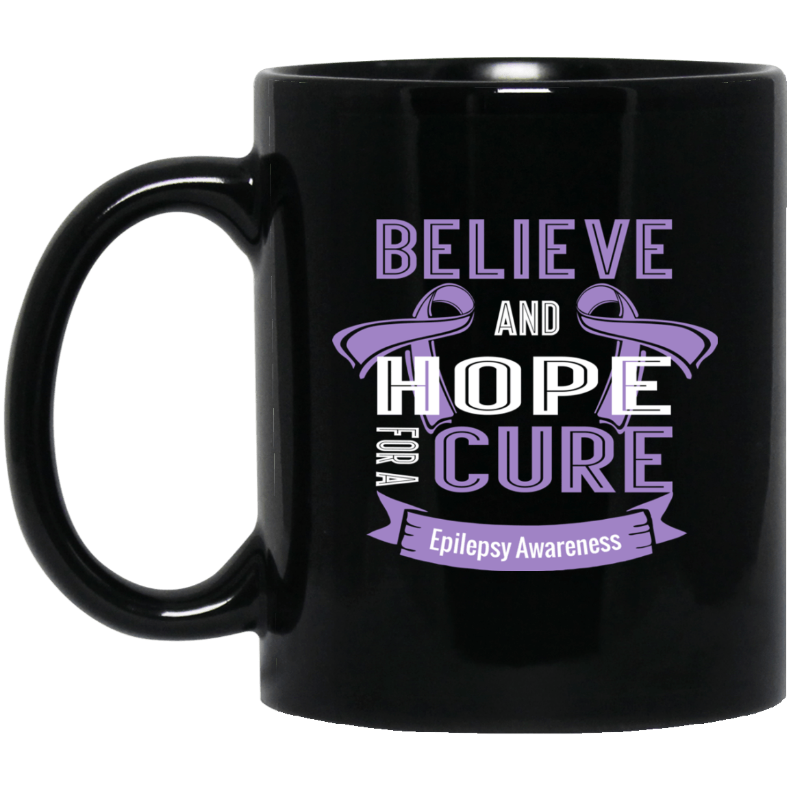 Believe & Hope for a Cure Epilepsy Awareness Mug