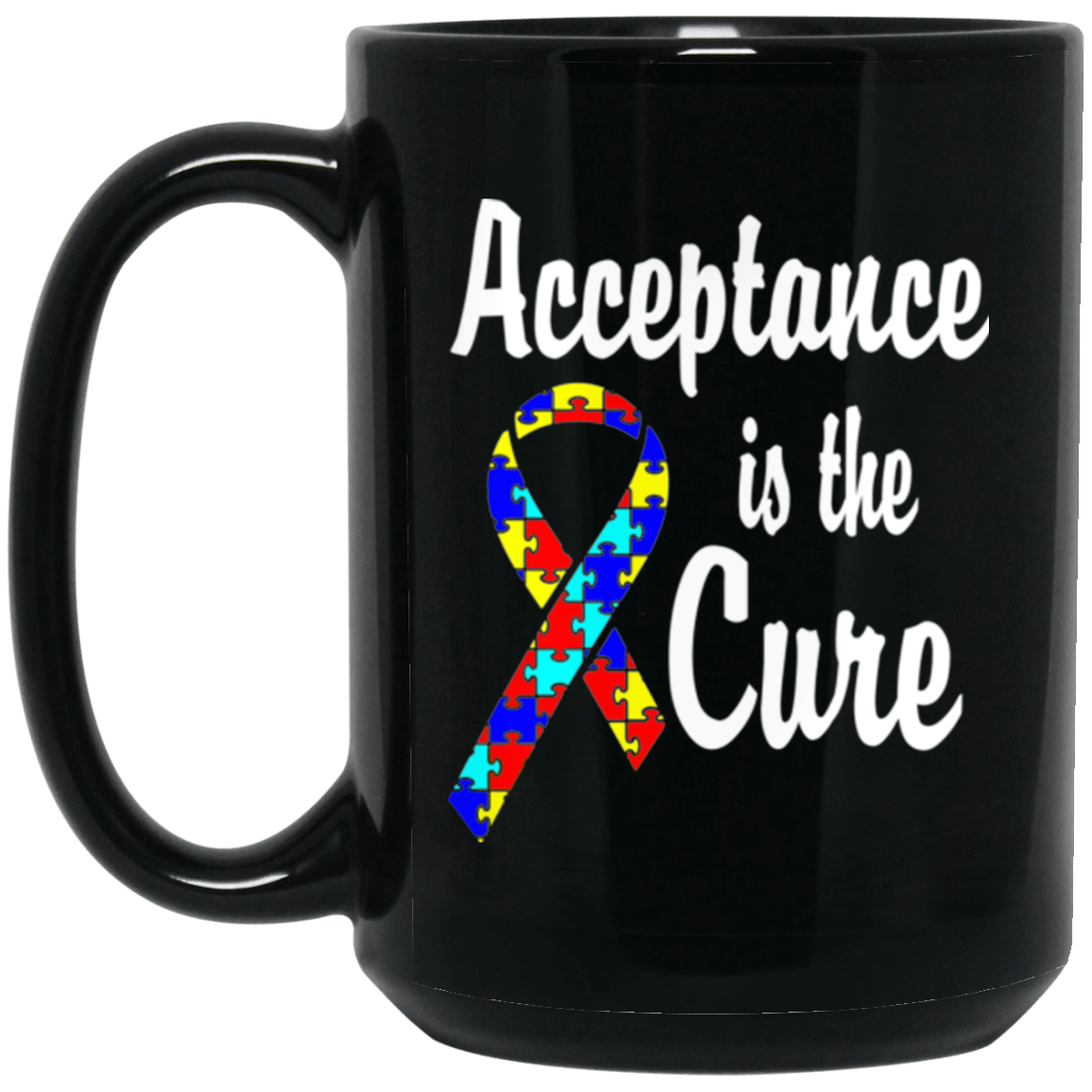 Acceptance is the Cure – Autism Awareness Mug