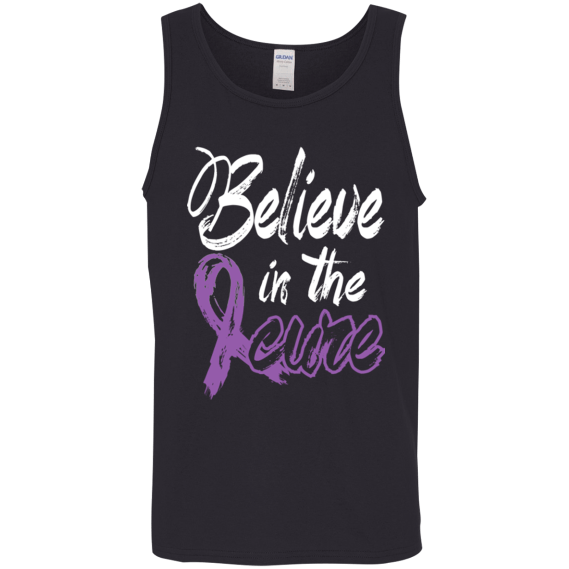 Believe in the cure Fibromyalgia Awareness Unisex Tank Top