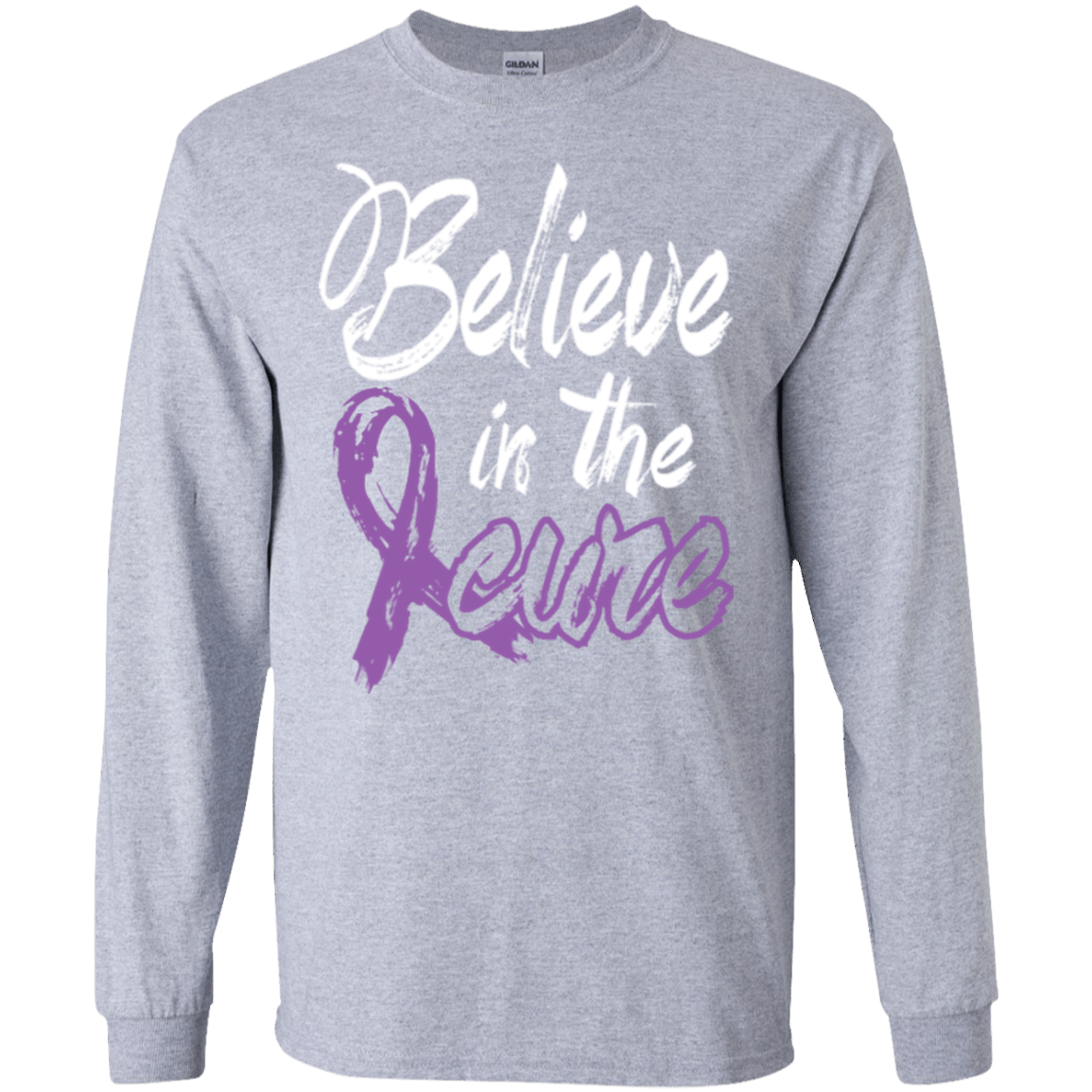 Believe in the cure Fibromyalgia Awareness Long Sleeve Collection