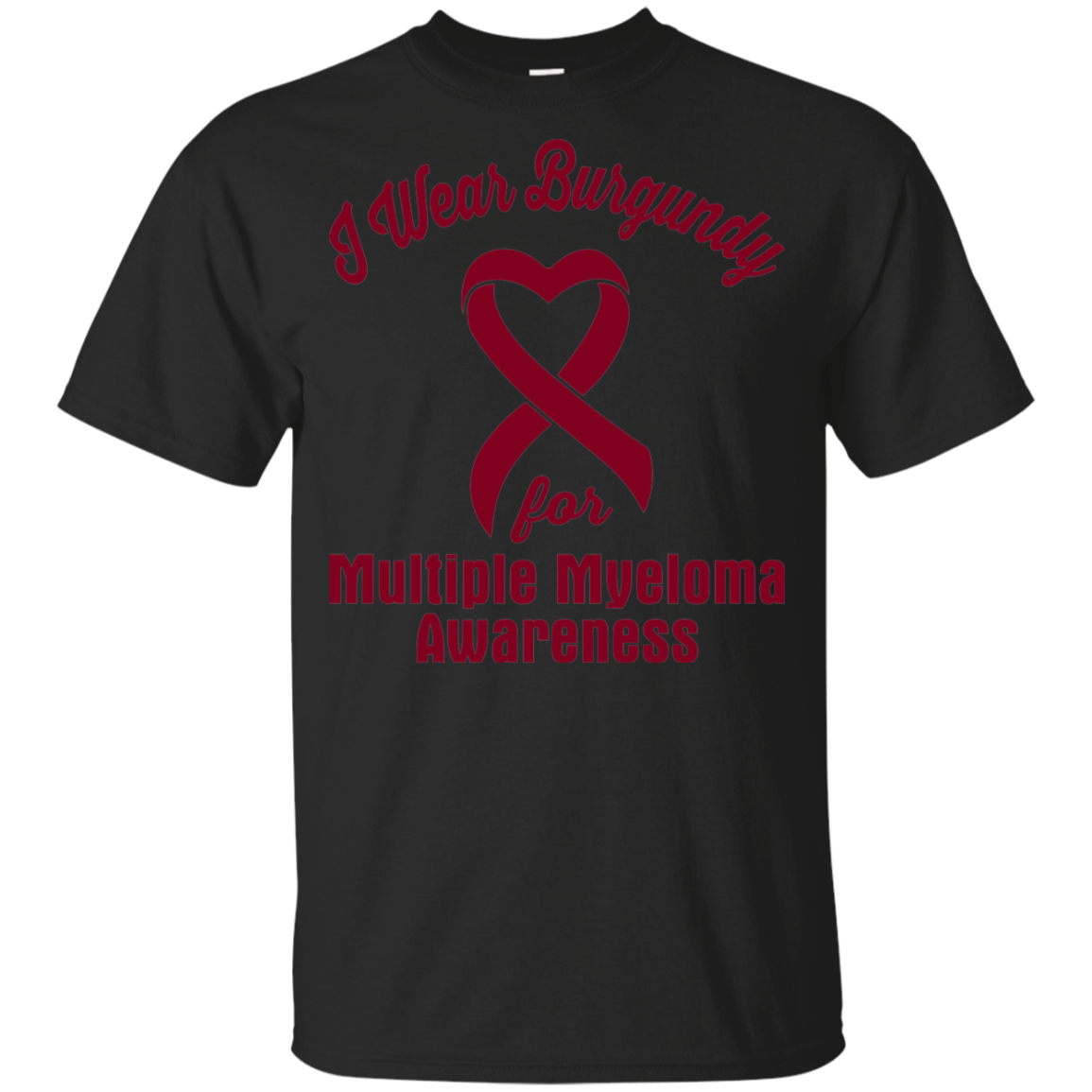 I Wear Burgundy! Multiple Myeloma Awareness KIDS t-shirt